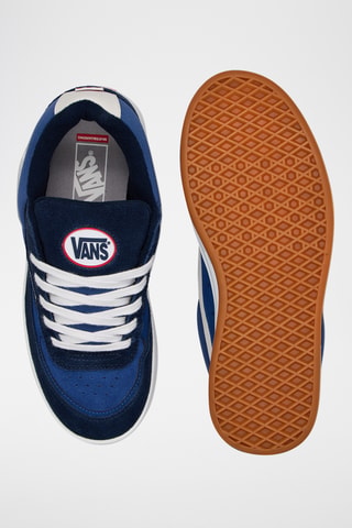 Zapatillas de piel Skate Estazzo - Azul marino