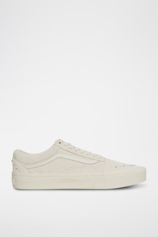 Zapatillas de nobuk con plataforma Old Skool Platform - Gris claro