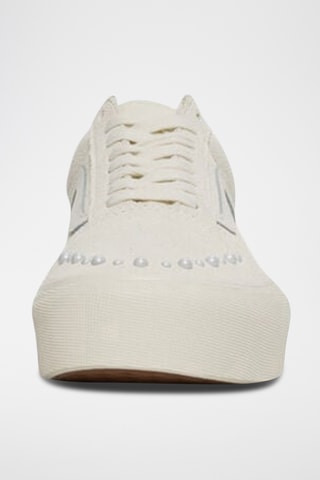 Zapatillas de nobuk con plataforma Old Skool Platform - Gris claro