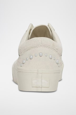 Zapatillas de nobuk con plataforma Old Skool Platform - Gris claro
