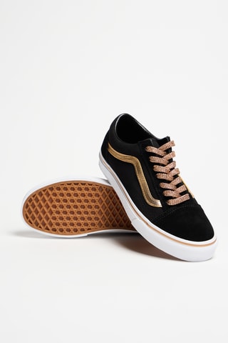 Baskets en nubuck Old Skool - Noir et doré