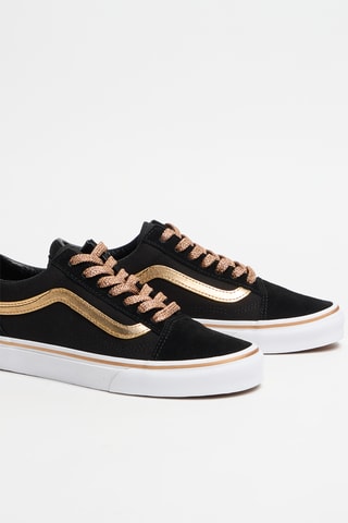 Baskets en nubuck Old Skool - Noir et doré