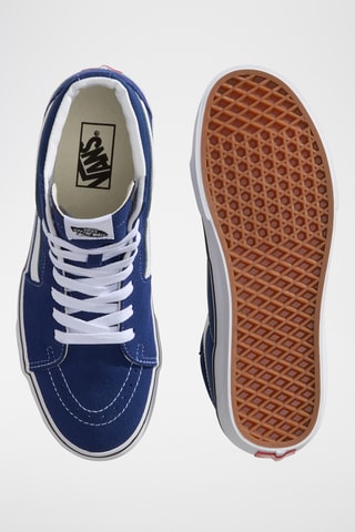 Zapatillas altas de nobuk SK8-Hi - Azul y blanco