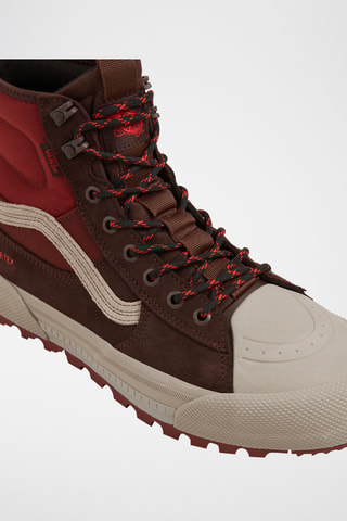 Zapatillas altas de nobuk MTE Sk8-Hi GORE-TEX - Marrón y rojo