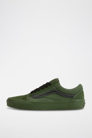 Baskets en cuir Old Skool - Vert et noir - Vans