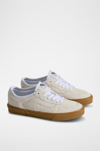 Zapatillas de nobuk Rowley Classic - Marfil y blanco