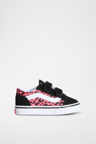 Zapatillas de nobuk Old Skool V - Negro y rosa