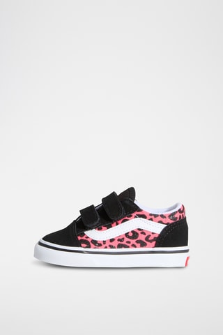 Zapatillas de nobuk Old Skool V - Negro y rosa