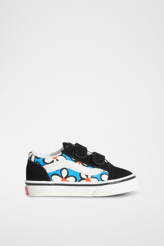 Zapatillas de nobuk Old Skool V - Azul y negro
