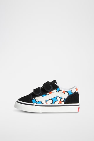 Zapatillas de nobuk Old Skool V - Azul y negro