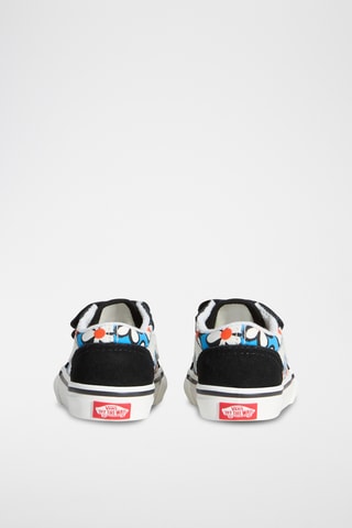 Zapatillas de nobuk Old Skool V - Azul y negro