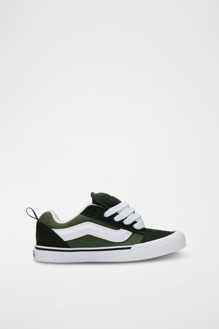 Zapatillas de piel Knu skool - Verde oliva