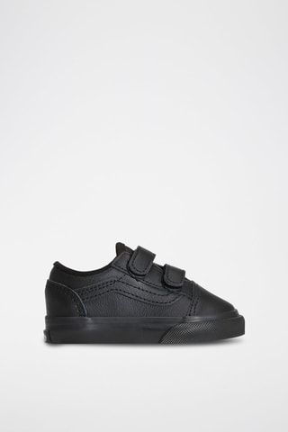 Zapatillas de piel Old Skool - Negro