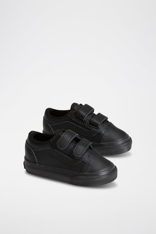 Zapatillas de piel Old Skool - Negro