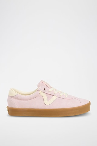 Zapatillas de piel Sport Low - Rosa empolvado