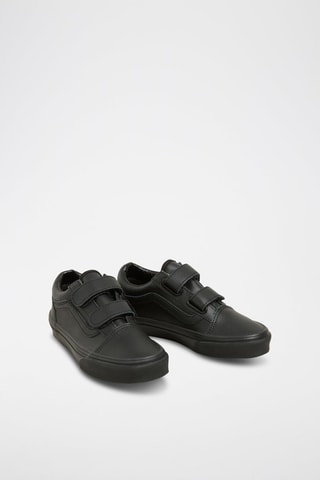 Zapatillas de piel Old Skool V - Negro