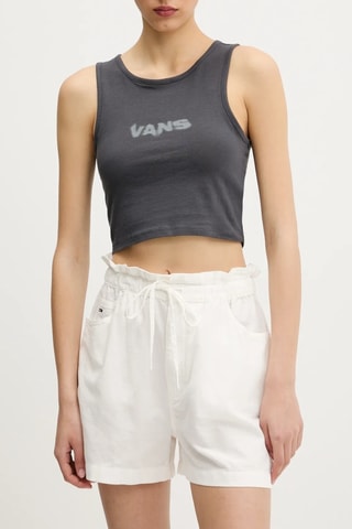 Camiseta corta de tirantes - Antracita