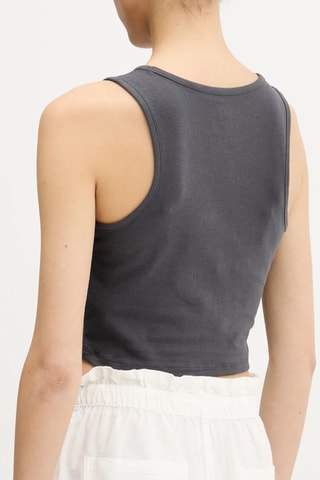 Camiseta corta de tirantes - Antracita
