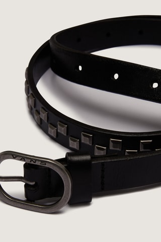Cinturón de piel - Negro