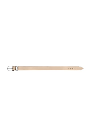 Cinturón de piel - Beige