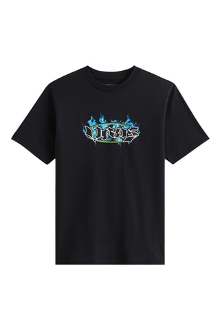 Camiseta - Negro y azul eléctrico
