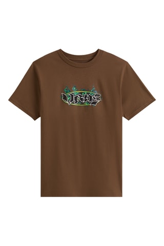 Camiseta - Marrón oscuro y negro