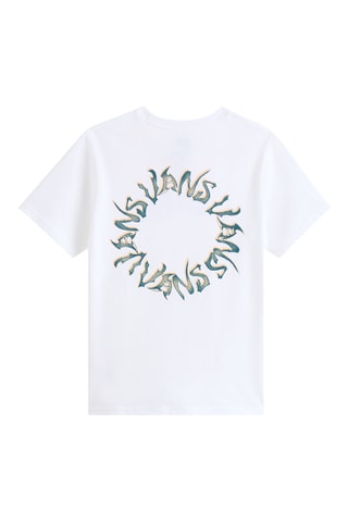 Camiseta - Blanco y verde oscuro