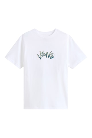 Camiseta - Blanco y verde oscuro