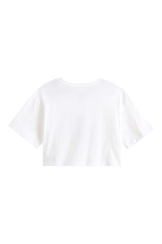 Camiseta cropped - Blanco