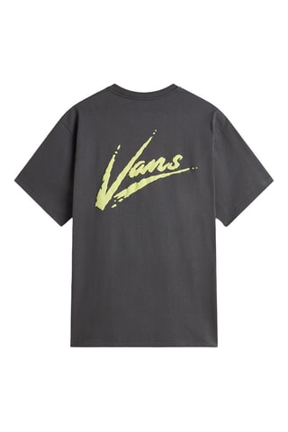 Camiseta loose Brush Script - Gris oscuro