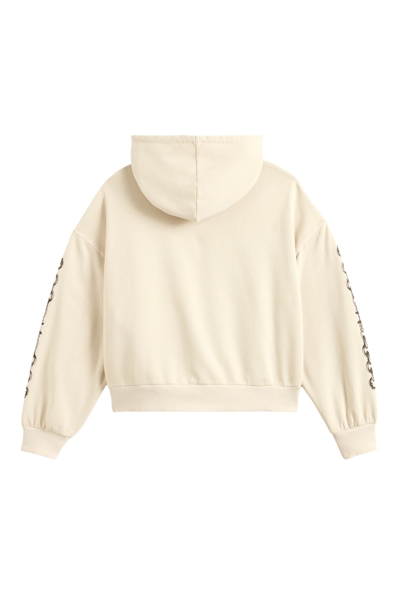 Sudadera con capucha - Topo y crudo