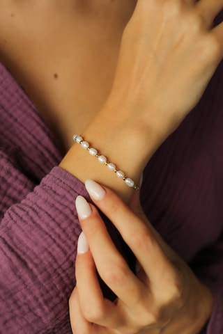 Bracciale - Placcato oro giallo e perle coltivate 
