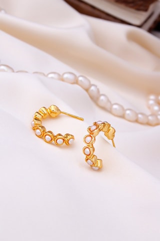 Brincos folheados a ouro fino amarelo