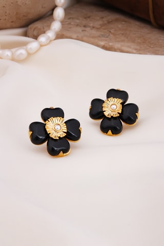 Oorbellen - Onyx