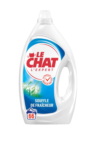 2 x Lessive L'Expert Souffle de Fraîcheur Le Chat - 66 lavages - 2,97 l