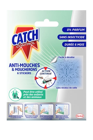 3 x 6 stickers Anti-mouches