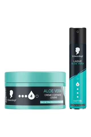 3 x Crème coiffante Aloe Vera - 100 ml et 3 x Laque Aloe Vera - 250 ml