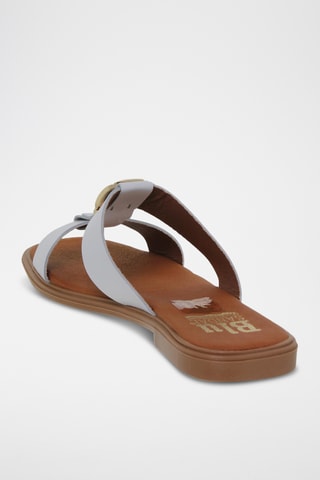 Mules en cuir - Blanc