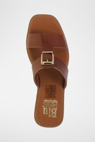 Mules en cuir - Marron