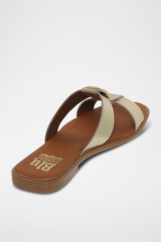 Mules en cuir - Doré