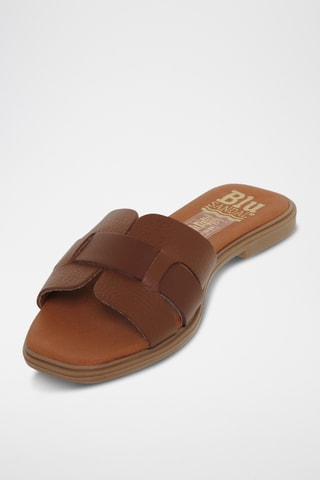 Mules en cuir - Marron