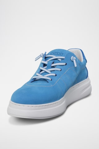 Baskets en cuir - Bleu