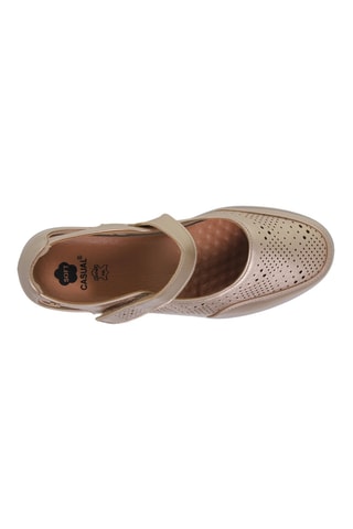 Ballerines compensées Blusandal - Doré