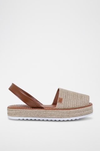 Sandales avarca plateformes en cuir - Orange