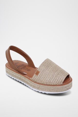 Sandales avarca plateformes en cuir - Orange