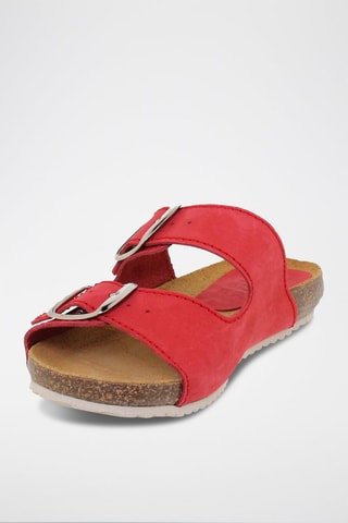 Mules en cuir  Blusandal - Rouge
