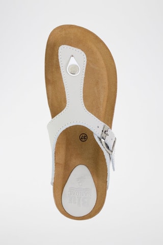 Sandales en cuir  Blusandal - Marron et blanc