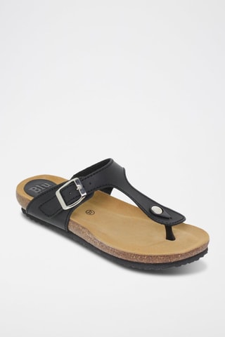Sandales en cuir  Blusandal - Marron et noir