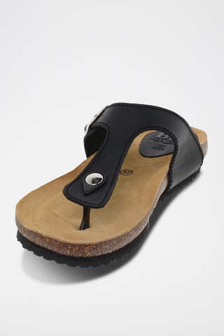 Sandales en cuir  Blusandal - Marron et noir