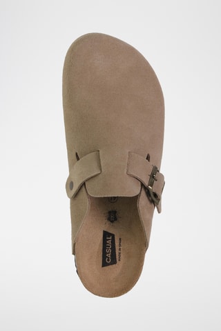 Sabots en cuir - Beige